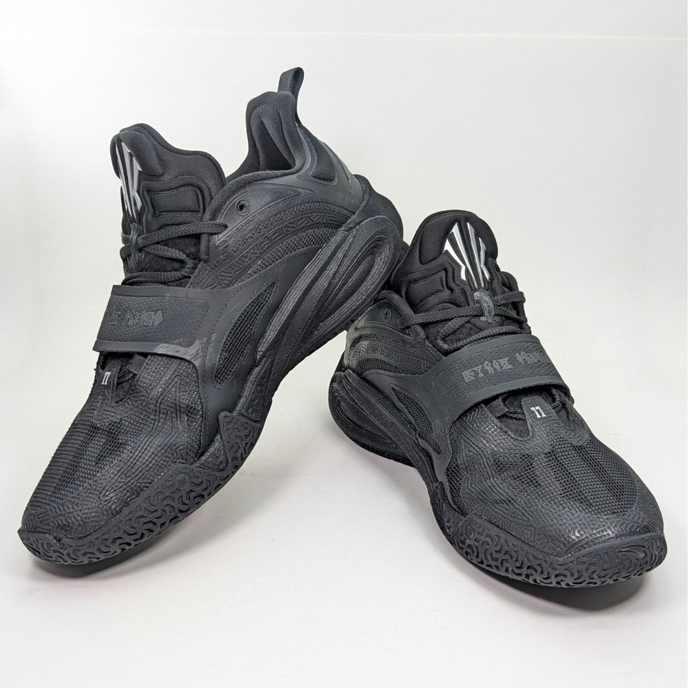 Anta Kai 1 Speed Twin Sails Basketball Shoes Mens Triple Black Kyrie Irving 13.5